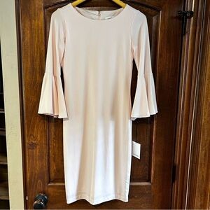 Calvin Klein Blush Long Sleeve Dress
